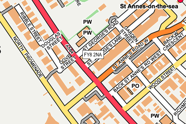 FY8 2NA map - OS OpenMap – Local (Ordnance Survey)