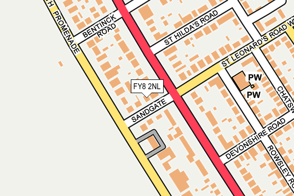 FY8 2NL map - OS OpenMap – Local (Ordnance Survey)