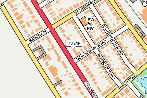FY8 2NN map - OS OpenMap – Local (Ordnance Survey)