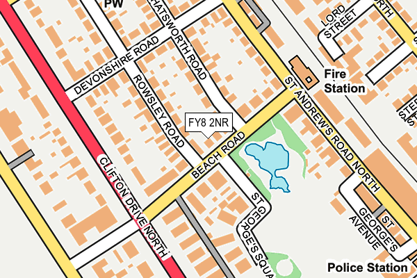 FY8 2NR map - OS OpenMap – Local (Ordnance Survey)