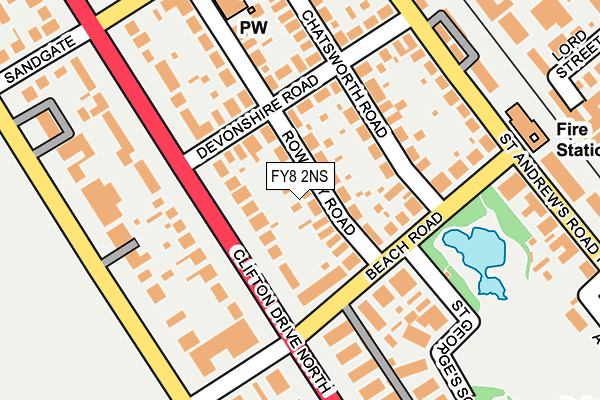 FY8 2NS map - OS OpenMap – Local (Ordnance Survey)