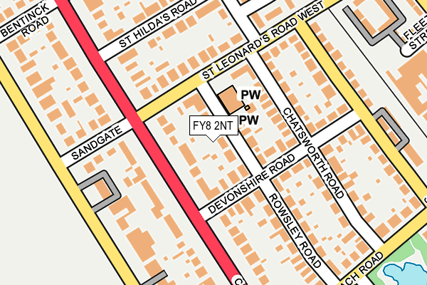 FY8 2NT map - OS OpenMap – Local (Ordnance Survey)