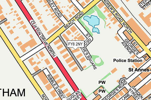 FY8 2NY map - OS OpenMap – Local (Ordnance Survey)