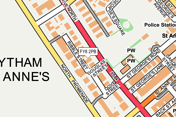 FY8 2PB map - OS OpenMap – Local (Ordnance Survey)