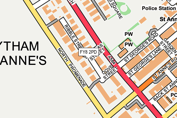 FY8 2PD map - OS OpenMap – Local (Ordnance Survey)