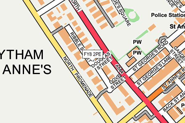 FY8 2PE map - OS OpenMap – Local (Ordnance Survey)