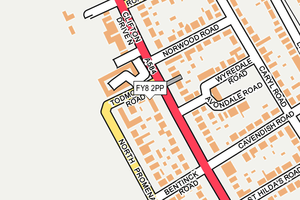 FY8 2PP map - OS OpenMap – Local (Ordnance Survey)