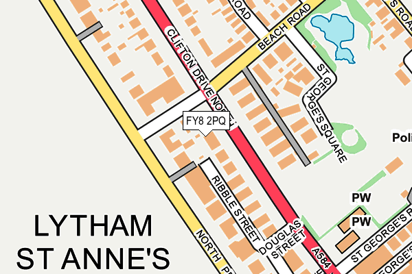 FY8 2PQ map - OS OpenMap – Local (Ordnance Survey)