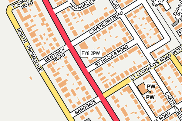 FY8 2PW map - OS OpenMap – Local (Ordnance Survey)