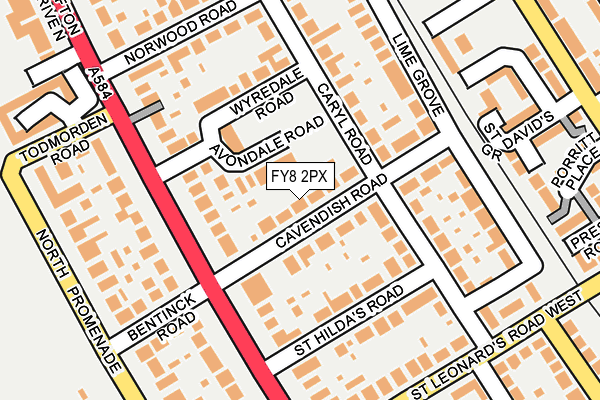 FY8 2PX map - OS OpenMap – Local (Ordnance Survey)