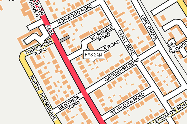 FY8 2QJ map - OS OpenMap – Local (Ordnance Survey)