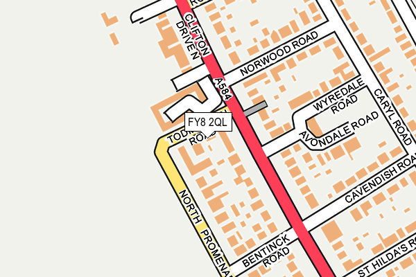 FY8 2QL map - OS OpenMap – Local (Ordnance Survey)