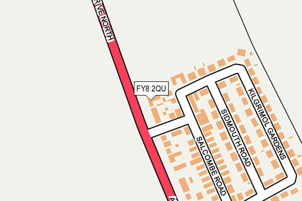 FY8 2QU map - OS OpenMap – Local (Ordnance Survey)