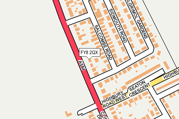 FY8 2QX map - OS OpenMap – Local (Ordnance Survey)
