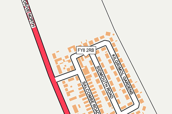 FY8 2RB map - OS OpenMap – Local (Ordnance Survey)