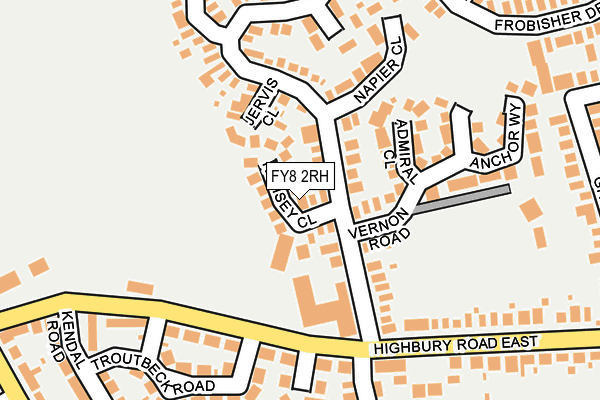 FY8 2RH map - OS OpenMap – Local (Ordnance Survey)