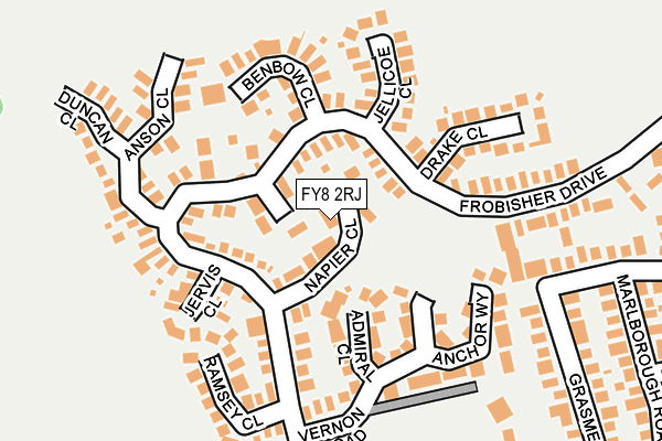 FY8 2RJ map - OS OpenMap – Local (Ordnance Survey)