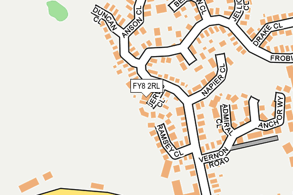FY8 2RL map - OS OpenMap – Local (Ordnance Survey)