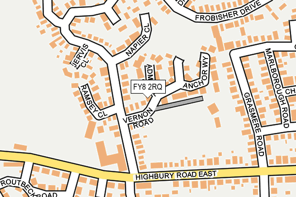FY8 2RQ map - OS OpenMap – Local (Ordnance Survey)