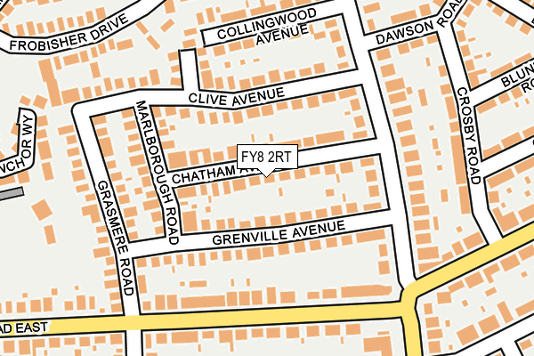 FY8 2RT map - OS OpenMap – Local (Ordnance Survey)