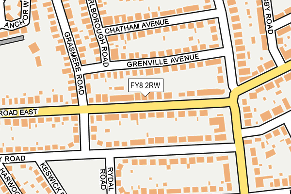 FY8 2RW map - OS OpenMap – Local (Ordnance Survey)