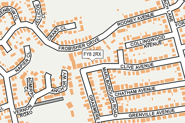 FY8 2RX map - OS OpenMap – Local (Ordnance Survey)