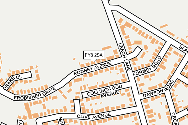 FY8 2SA map - OS OpenMap – Local (Ordnance Survey)