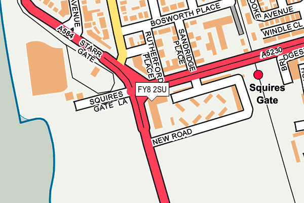 FY8 2SU map - OS OpenMap – Local (Ordnance Survey)