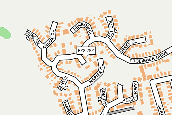 FY8 2SZ map - OS OpenMap – Local (Ordnance Survey)
