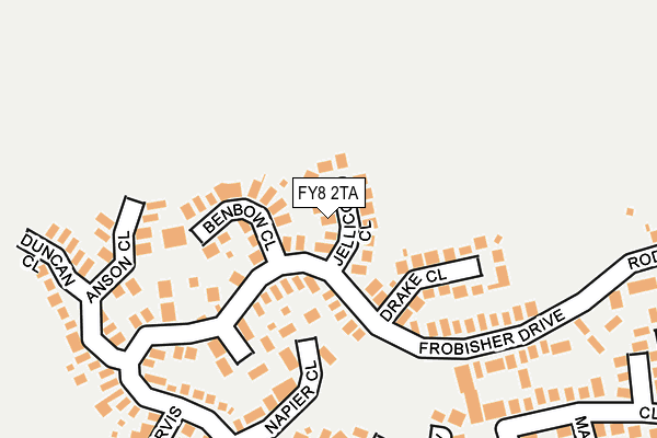 FY8 2TA map - OS OpenMap – Local (Ordnance Survey)