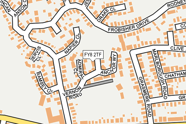 FY8 2TF map - OS OpenMap – Local (Ordnance Survey)