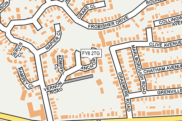 FY8 2TG map - OS OpenMap – Local (Ordnance Survey)