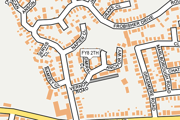 FY8 2TH map - OS OpenMap – Local (Ordnance Survey)