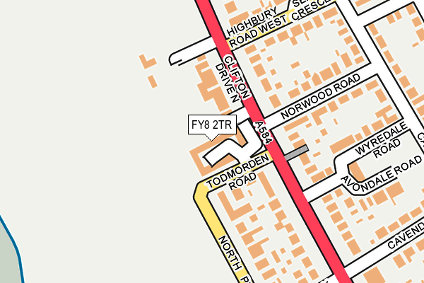 FY8 2TR map - OS OpenMap – Local (Ordnance Survey)