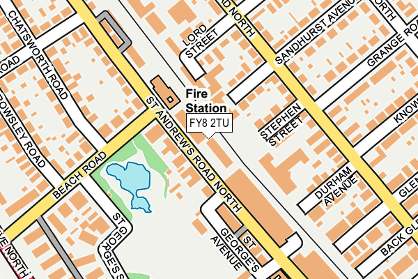 FY8 2TU map - OS OpenMap – Local (Ordnance Survey)