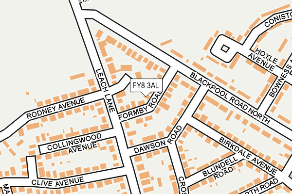 FY8 3AL map - OS OpenMap – Local (Ordnance Survey)