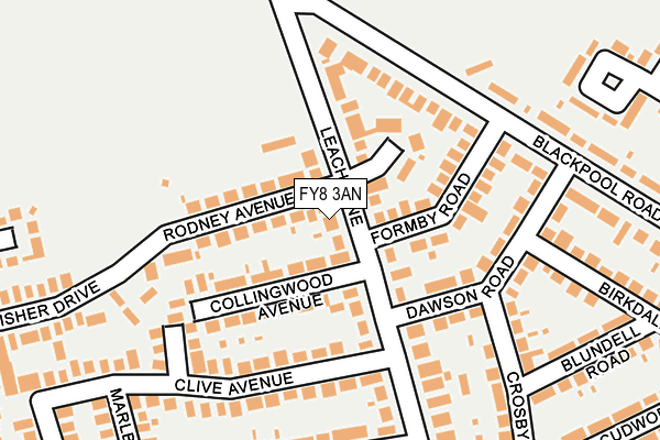 FY8 3AN map - OS OpenMap – Local (Ordnance Survey)