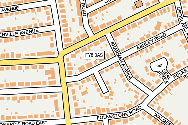 FY8 3AS map - OS OpenMap – Local (Ordnance Survey)