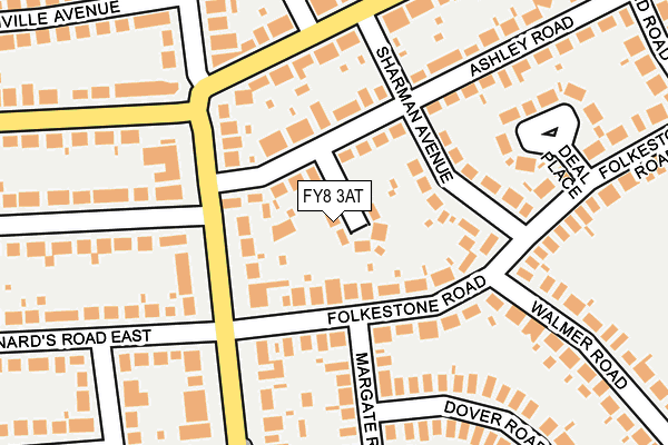 FY8 3AT map - OS OpenMap – Local (Ordnance Survey)