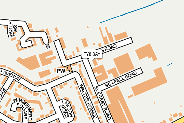 FY8 3AY map - OS OpenMap – Local (Ordnance Survey)