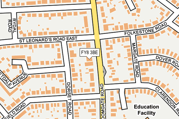 FY8 3BE map - OS OpenMap – Local (Ordnance Survey)