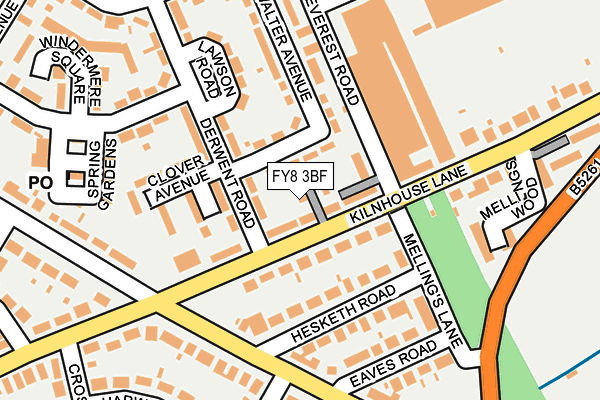 FY8 3BF map - OS OpenMap – Local (Ordnance Survey)