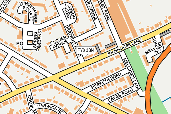 FY8 3BN map - OS OpenMap – Local (Ordnance Survey)
