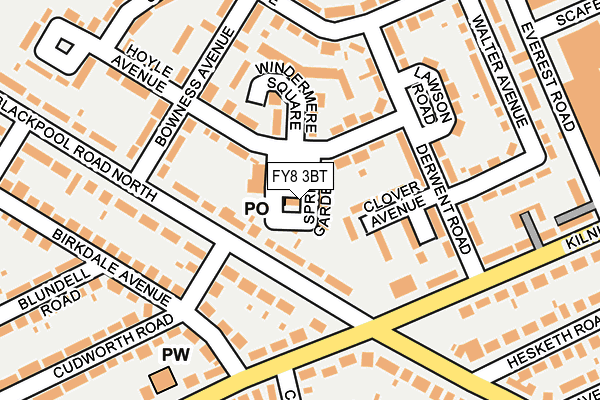 FY8 3BT map - OS OpenMap – Local (Ordnance Survey)