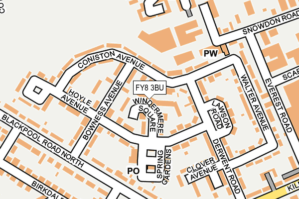 FY8 3BU map - OS OpenMap – Local (Ordnance Survey)
