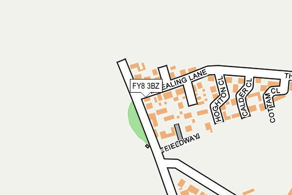 FY8 3BZ map - OS OpenMap – Local (Ordnance Survey)