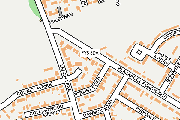 FY8 3DA map - OS OpenMap – Local (Ordnance Survey)