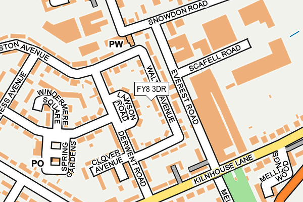 FY8 3DR map - OS OpenMap – Local (Ordnance Survey)
