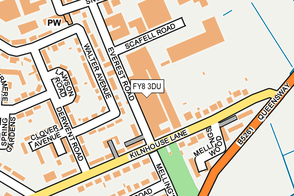 FY8 3DU map - OS OpenMap – Local (Ordnance Survey)