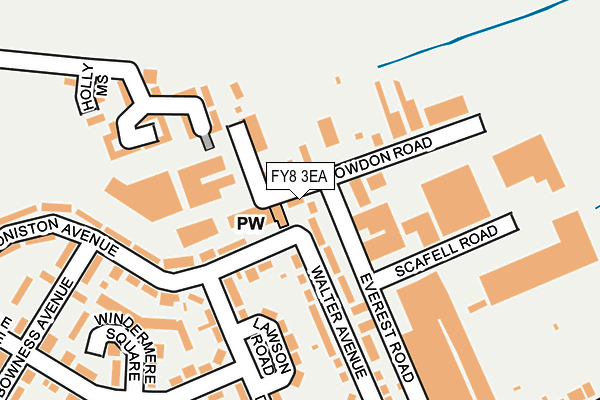 FY8 3EA map - OS OpenMap – Local (Ordnance Survey)